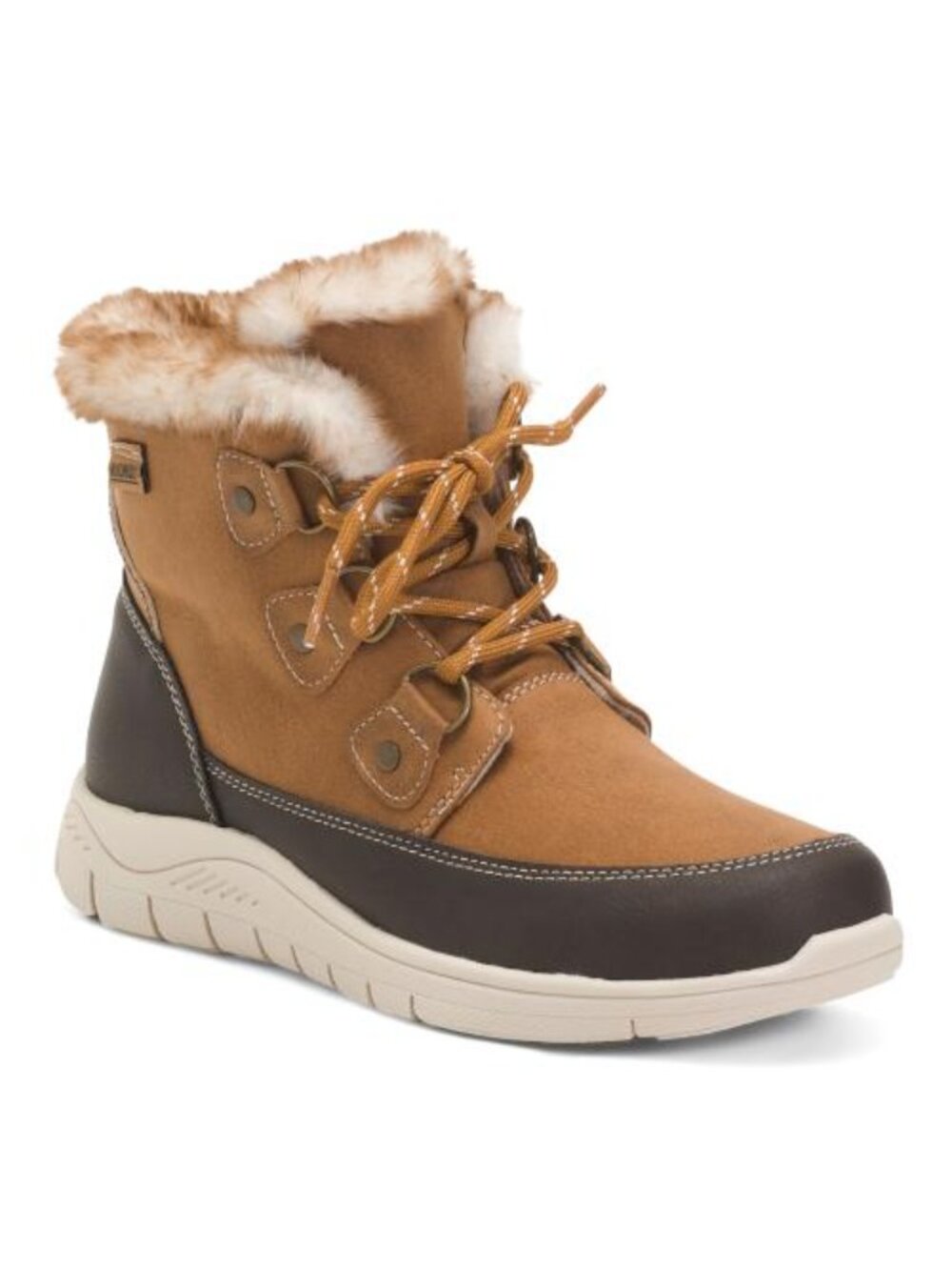 KHOMBU Betty Faux Fur Trim Snow Boots